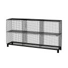 Kalager Grid Showcase mit Beinen - Schwarz