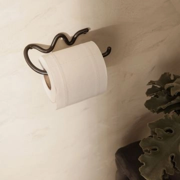 Ferm Living Toilettenpapierhalter Curvature Schwarz