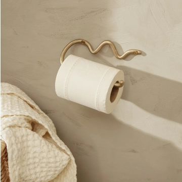 Ferm Living Toilettenpapierhalter Curvature Messing