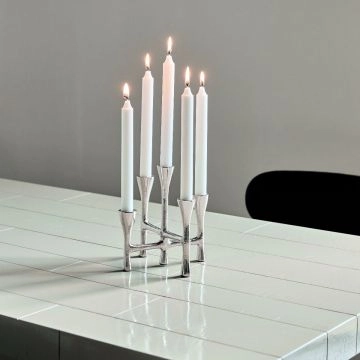 House Doctor Kerzenhalter Tristy Silber-Finish