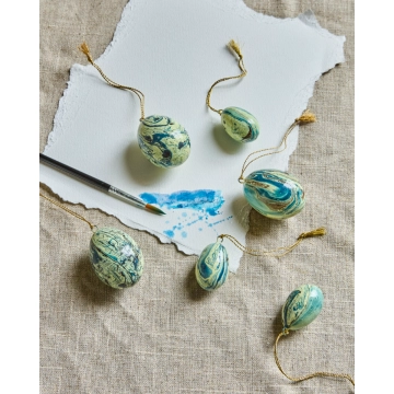 House Doctor Osterdekoration Marble Blau