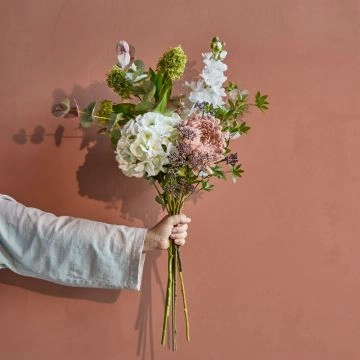 House Doctor Künstlicher Blumenstrauß Wild Cream Multi