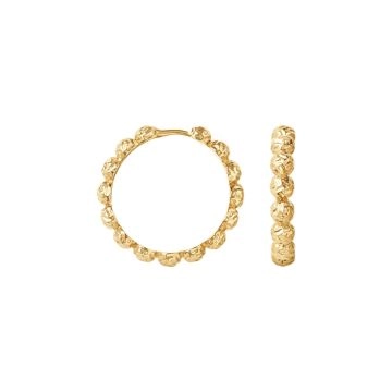 Camille Brinch Große Punkte Hoops Gold