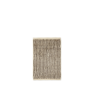 Ferm Living Kami Knotted Teppich Off White & Coffee Klein