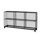 Kalager Grid Showcase mit Beinen - Schwarz