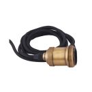 House Doctor Fliegen, Stoffkabel mit Messingfassung