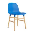 Normann Copenhagen Form Stuhl Eiche - Knallblau