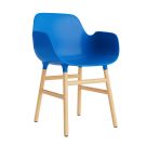 Normann Copenhagen Form Armchair Stuhl Eiche - Blau Pang
