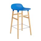 Normann Copenhagen Form Barhocker Eiche Höhe 65 - Knallblau