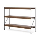 Audo Copenhagen Zet Aufbewahrungssystem H 114 Schwarzstahl - Dunkel gebeizte Eiche