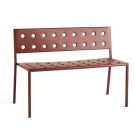 Hay Balkon Esstischbank ohne Armlehnen - Eisenrot