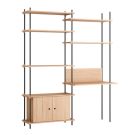 Moebe Regalsystem s.200.2.E - Schwarz/Eiche