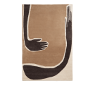 Ferm Living Teppich mit Tufting Dark Coffee & Off White - 200x300