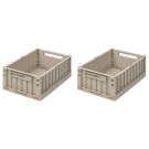 Liewood Weston Aufbewahrungsbox 2er-Pack Sandy - Mittel