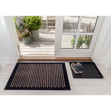 Tica Copenhagen Matte, Punkt schwarz/sand 60 x 90 cm