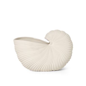 Ferm Living Shell Topf Off White