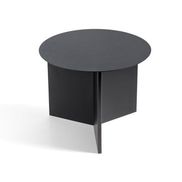 HAY Beistelltisch mit Schlitz, rund, schwarz