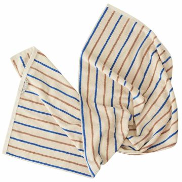 OYOY Handtuch Raita Towel Caramel Optic Blue