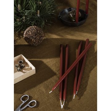 Ferm Living Spike Slim Stumpenkerze Rost