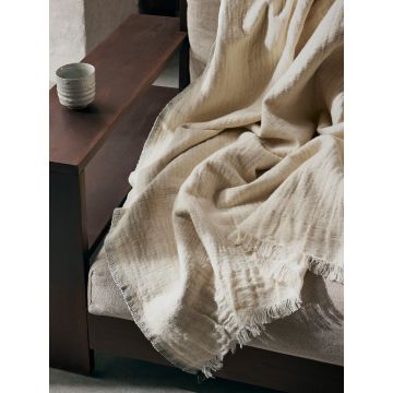 Ferm Living Weaver Wurf Plaid, Off-White