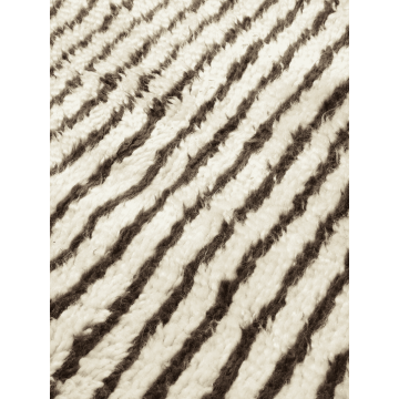 Ferm Living Kami Knotted Rug Off White & Coffee