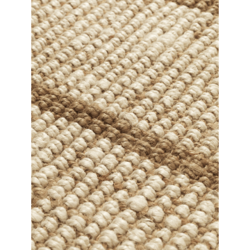 Ferm Living Athens Stripes Teppich 140 x 200 Natur/Off-Weiß