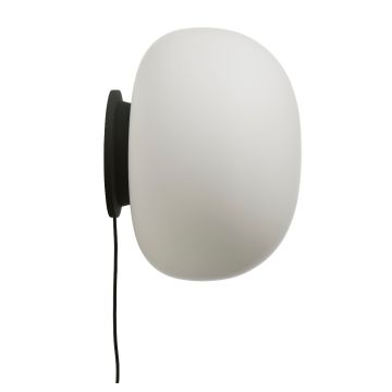 Frandsen Supernate Wandleuchte Ø38 Opal Weiß & Schwarz