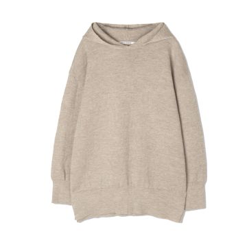 Aiayu Kaja gestrickter Hoodie Weizen