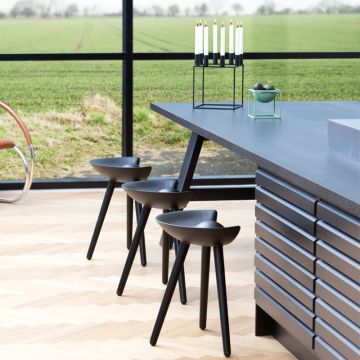 Audo Copenhagen Mogens Lassen Hocker schwarz