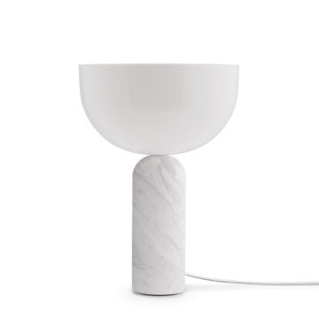 New Works Kizu Tischlampe Weiß Marmor Klein