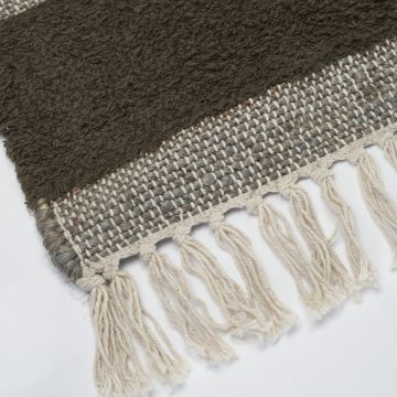 House Doctor Teppich Chen, Dunkelbraun 90 x 200 cm