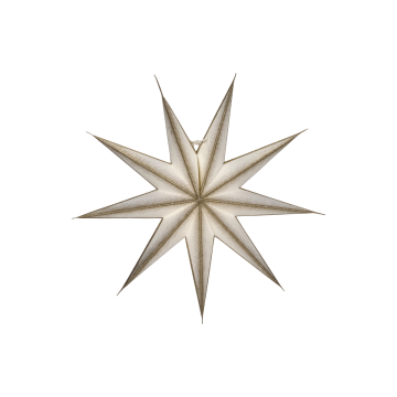 House Doctor Stern 9 Punkte Rohweiß Champagner Ø45 cm