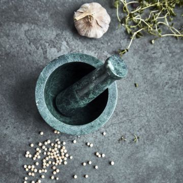 House Doctor Arb Mörser m. Stößel Dunkelgrün