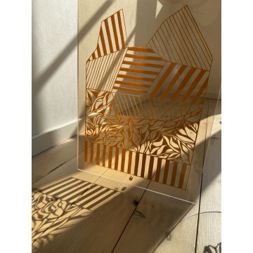 Studio About Papercut A3 Geometrisches Rechteck Maisgelb
