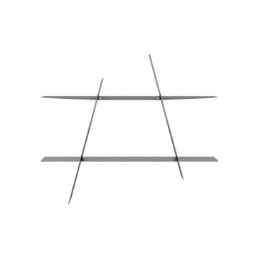 Andersen Furniture Großes A-Regal Silber Stahl