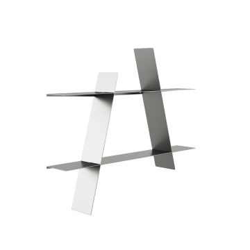 Andersen Furniture Großes A-Regal Silber Stahl