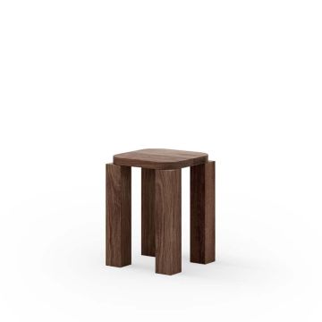 New Works Atlas Hocker Geräucherte Eiche