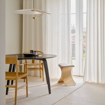 Gejst Luno Hocker Eiche/ Beige Textil