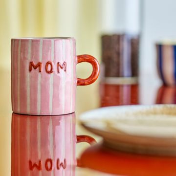 Bloomingville Cherish Becher Rosa Steingut