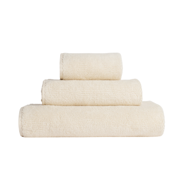 Aiayu Baumwolle Handtuch Pure Ecru