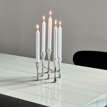 House Doctor Kerzenhalter Tristy Silber-Finish