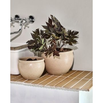 House Doctor Pflanzentöpfe Vale Beige