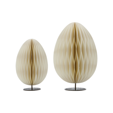 House Doctor Osterdekoration Eier Rohweiß