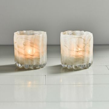 House Doctor Teelichthalter Curl Beige