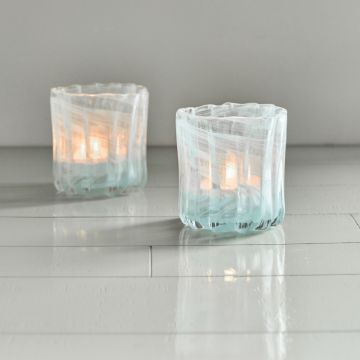 House Doctor Teelichthalter Curl Blau