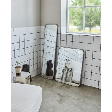 House Doctor Wandspiegel Mirror Gebürstete Silberoberfläche