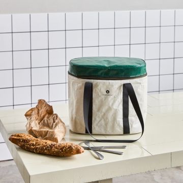 House Doctor Kühltasche Picknick Sand Dunkelgrün