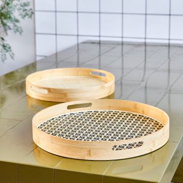 House Doctor Tablett Schwarz Natur