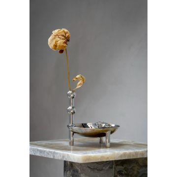 STOFF Nagel Vase Chrom