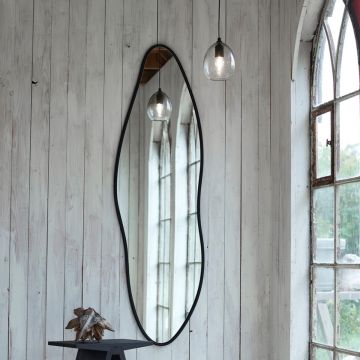 Muubs Wandspiegel Michigan L Schwarz